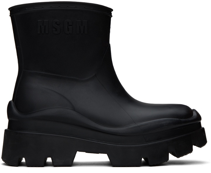 Photo: MSGM Black Supergomma Boots