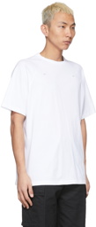 HELIOT EMIL White Raglan Logo T-Shirt