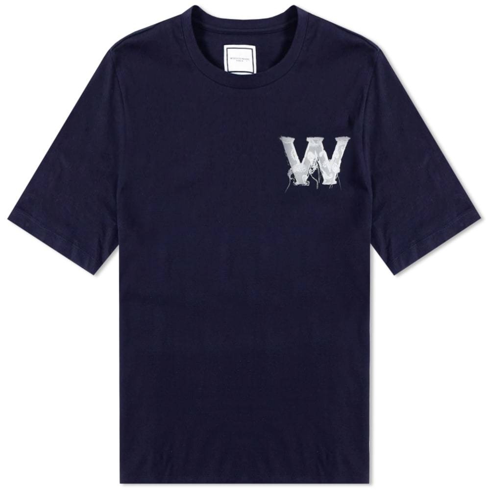 Photo: Wooyoungmi Oversize W Logo Tee Blue