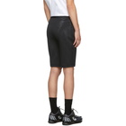 Mugler Black Embossed Bicycle Shorts