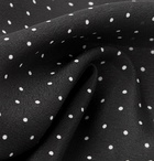 Lanvin - Polka-Dot Silk Pocket Square - Black