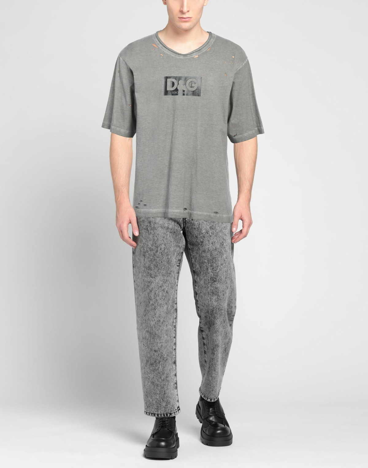 Dolce & gabbana Mens T-shirt in Grey