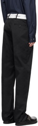 Palm Angels Black Sartorial Trousers