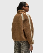 Ugg  Nikia Crochet Uggfluff Jacket Brown Fleece Jackets
