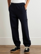 Stone Island - Ghost Tapered Wool and Cotton-Blend Jersey Sweatpants - Blue