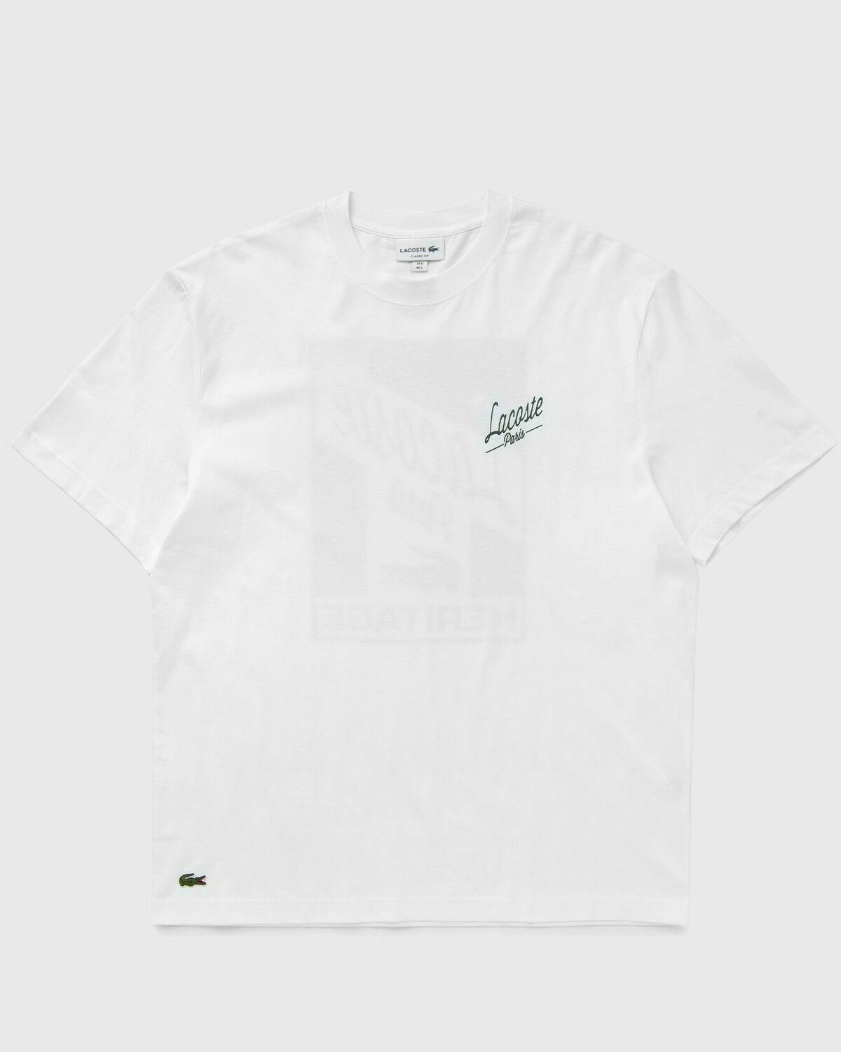 Lacoste T-Shirt White Mens Shortsleefe