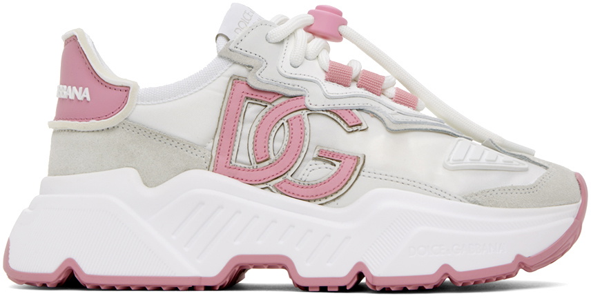 スニーカー DOLCE & GABBANA WHITE AND PINK SNEAKERS Dolce & Gabbana White And Pink Sneakers | italist