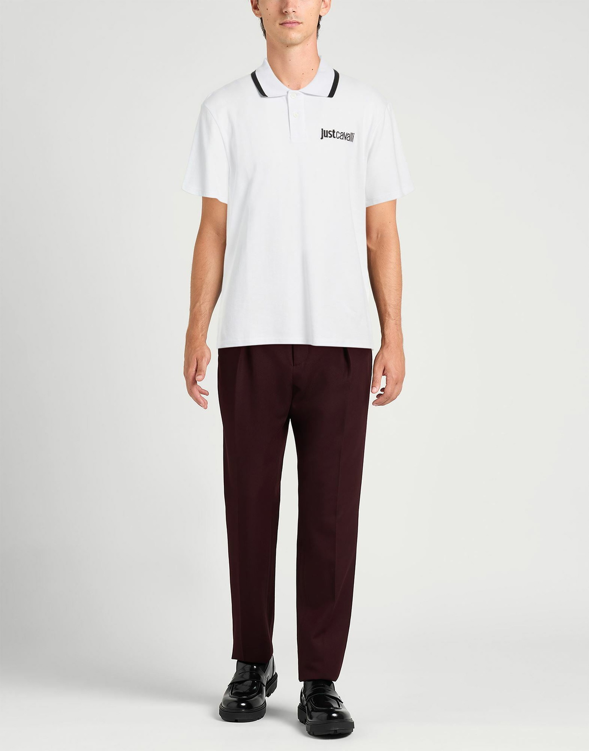 Just Cavalli Mens Polo shirt in White