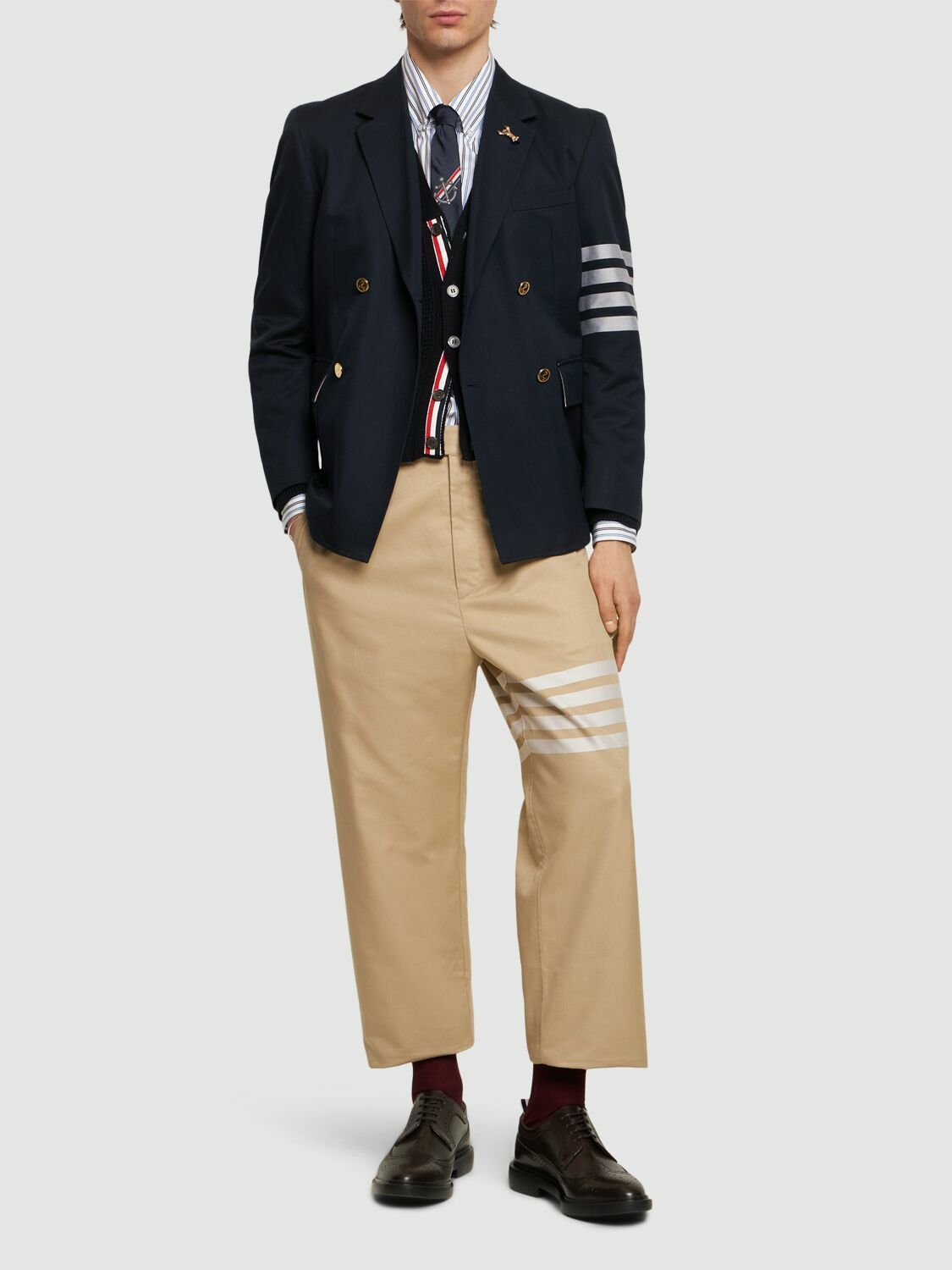 THOM BROWNE - Unstructured Double Breast Jacket Thom Browne