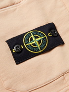 Stone Island - Logo-Appliquéd Cotton-Jersey Drawstring Shorts - Pink