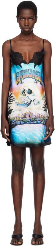 Photo: Casablanca Multicolor 'La Prémonition' Lace Slip Minidress