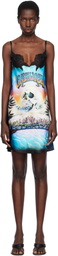 Casablanca Multicolor 'La Prémonition' Lace Slip Minidress
