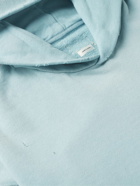 Visvim - Amplus Distressed Garment-Dyed Cotton-Jersey Hoodie - Blue