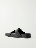 LOEWE - Paula's Ibiza Ease Buckled Leather Slides - Black