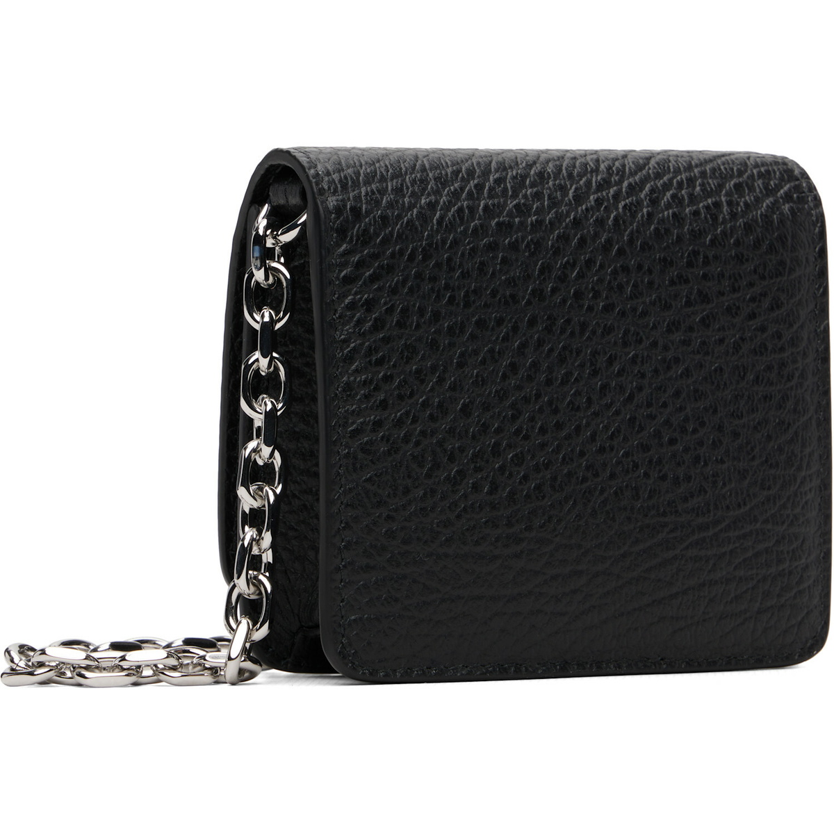 Maison Margiela Black Four Stitches Chain Wallet
