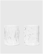 Ferm Living Doodle Glasses   Set Of 2 White - Mens - Tableware