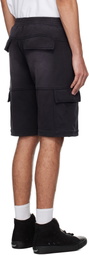 1017 ALYX 9SM Black Garment Dye Cargo Shorts
