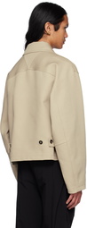 Bottega Veneta Beige Bonded Jacket