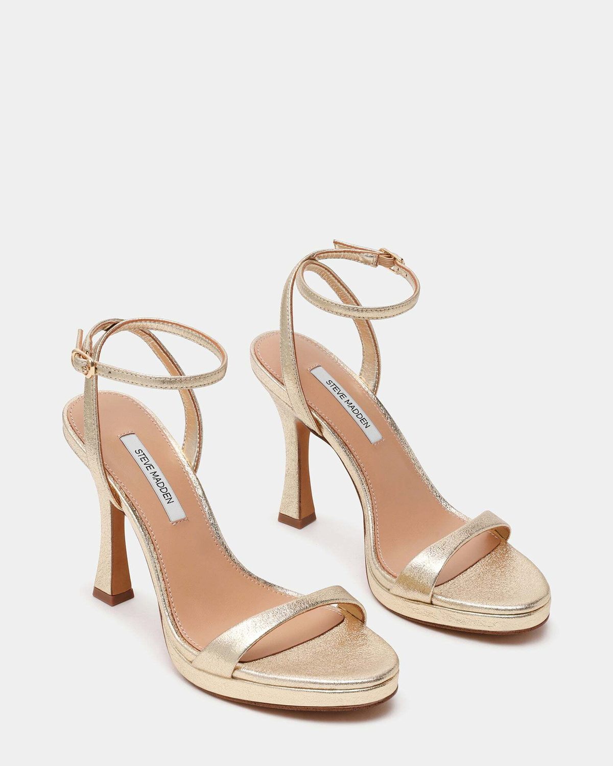 Steve Madden Sacramento Heels in Gold