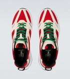 Valentino Garavani Demiyee suede-trimmed sneakers