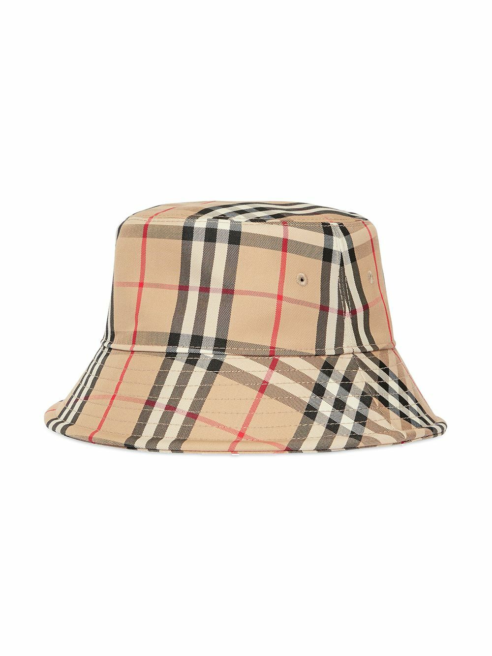 BURBERRY - Check Motif Bucket Hat Burberry