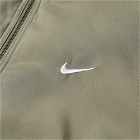 Nike Men's NRG Satin Bomber Jacket in Army/Kumquat/White