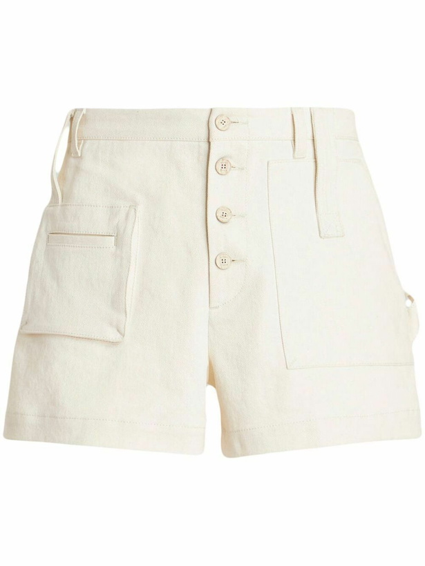 Photo: ETRO - Cotton High-waisted Shorts