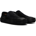 Marsèll Black Cassapelle Leather Slip On Sneakers