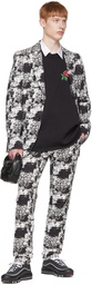 Comme des Garçons Homme Plus Black & White Cotton Trousers