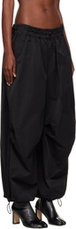 YOHJI YAMAMOTO Black Twill Parachute Lounge Pants