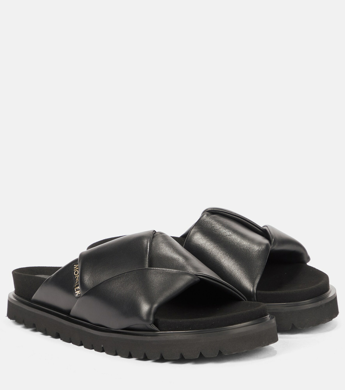 Moncler - Fantine leather slides Moncler