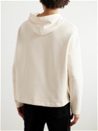 LEMAIRE - Cotton and Linen-Blend Hoodie - White