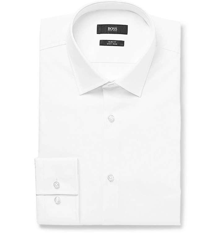 Photo: Hugo Boss - White Jenno Slim-Fit Cotton Shirt - Men - White