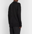 Isabel Benenato - Distressed Linen Cardigan - Black