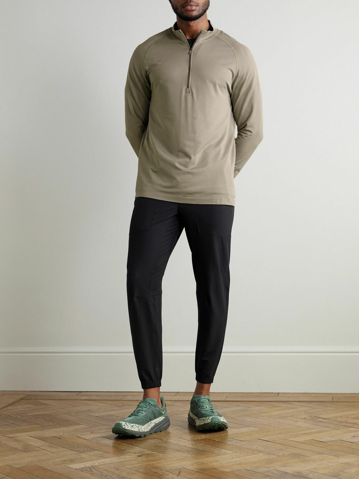 Lululemon - Metal Vent Tech Slim-Fit Stretch-Jersey Half-Zip Top - Gray