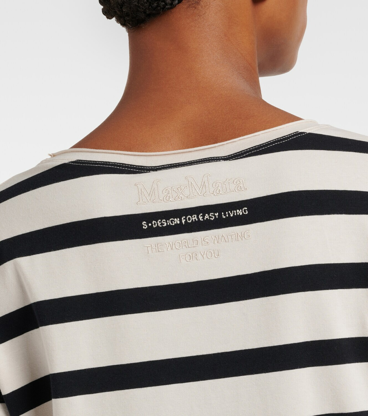 'S Max Mara Divina striped cotton-blend jersey T-shirt