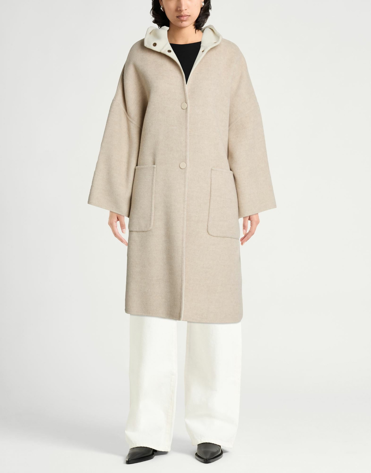 Agnona Womens Coat Ivory