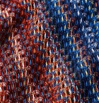 Missoni - Fringed Crochet-Knit Striped Wool Scarf - Multi