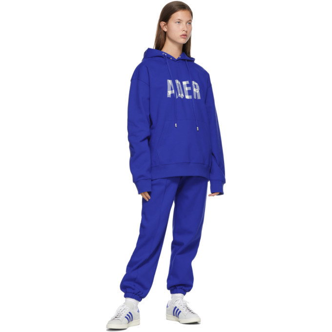 Brand new ADER buy ERROR SSENSE Exclusive Blue Tape Logo Hoodie size A3 MRSP $365