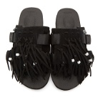 Suicoke Black HOTO Scab Sandals