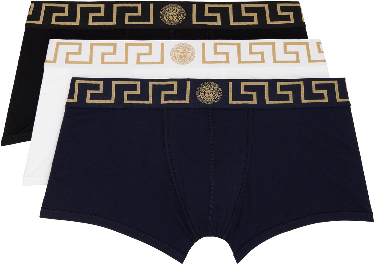 【関税込み】Versace Underwear ブラック メドゥーサ ソング Versace Barocco-Print Cotton-Stretch Boxer Briefs | Saks