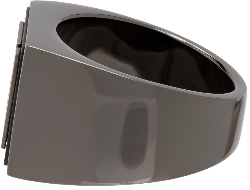 Fendi Gunmetal 'Forever Fendi' Ring