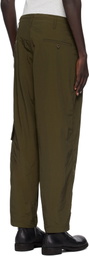 Y's For Men Khaki Side Tuck String Cargo Pants