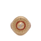 Casablanca Men's Sports Medallion Ring in Brass