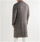 Kiton - Herringbone Virgin Wool, Cashmere and Silk-Blend Tweed Overcoat - Gray