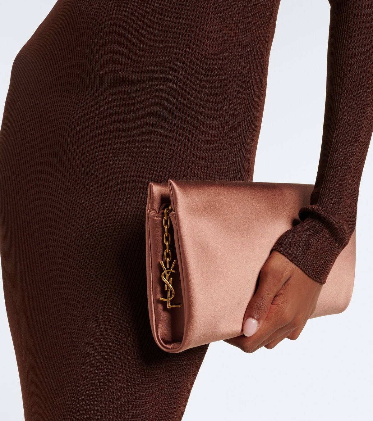 Saint Laurent Evening satin clutch