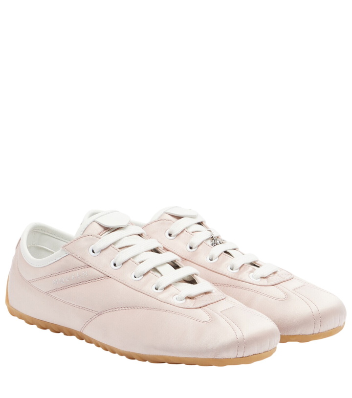 Photo: McQueen Boxe satin sneakers