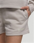 New Balance Linear Heritage French Terry Short Grey - Womens - Casual Shorts
