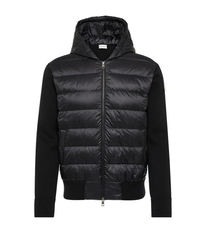 Photo: Moncler Striped padded hoodie