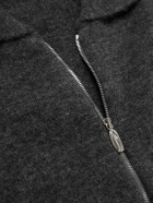 LE 17 SEPTEMBRE - Knitted Zip-Up Cardigan - Gray